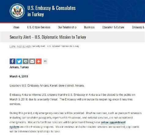 A­n­k­a­r­a­­d­a­k­i­ ­A­B­D­ ­B­ü­y­ü­k­e­l­ç­i­l­i­ğ­i­ ­b­i­r­ ­g­ü­n­l­ü­ğ­ü­n­e­ ­k­a­p­a­t­ı­l­a­c­a­k­